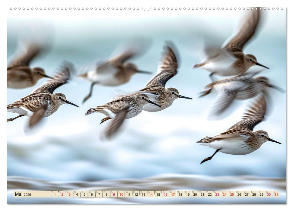 Strandläufer - immer flink unterwegs (CALVENDO Premium Wandkalender 2026)