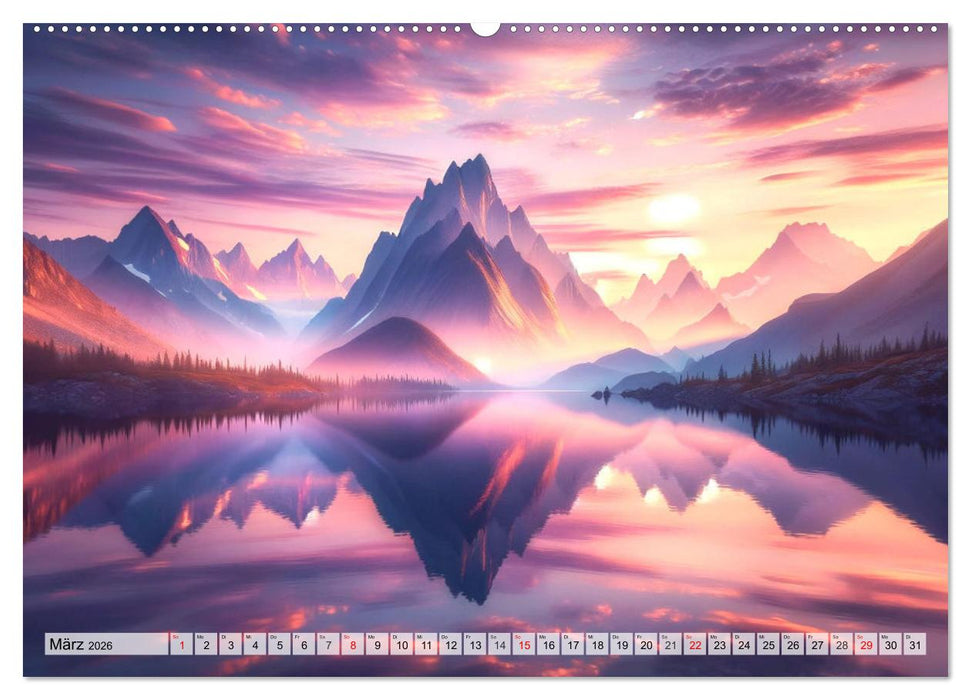 Momente der Ruhe - Beruhigende Ansichten für jeden Monat (CALVENDO Wandkalender 2026)