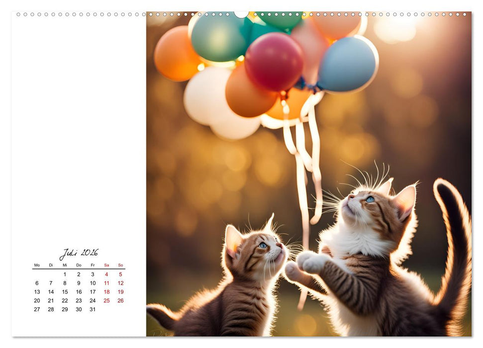 KI - Hund und Katz `des Menschen bester Freund (CALVENDO Premium Wandkalender 2026)