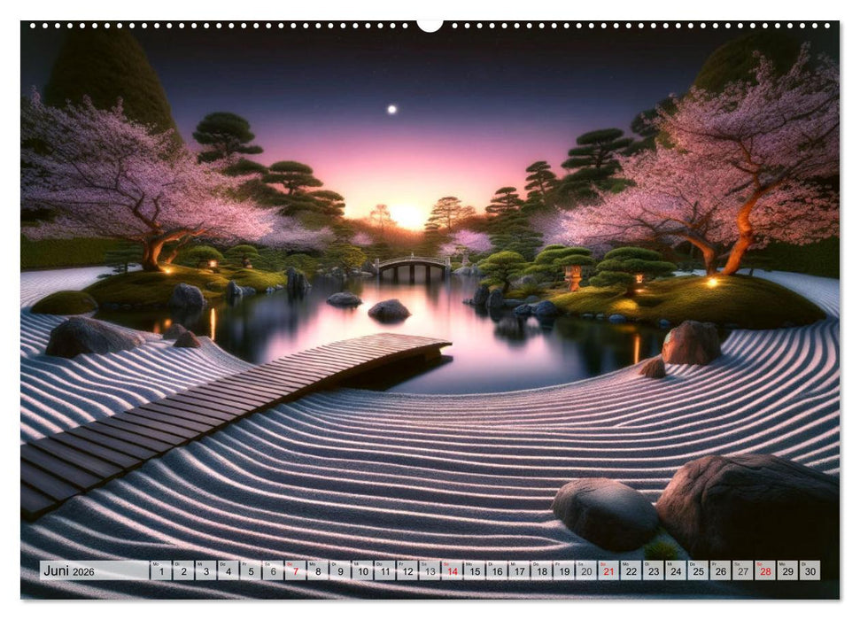 Momente der Ruhe - Beruhigende Ansichten für jeden Monat (CALVENDO Premium Wandkalender 2026)