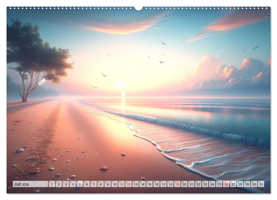 Momente der Ruhe - Beruhigende Ansichten für jeden Monat (CALVENDO Premium Wandkalender 2026)