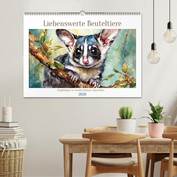 Liebenswerte Beuteltiere (CALVENDO Wandkalender 2026)