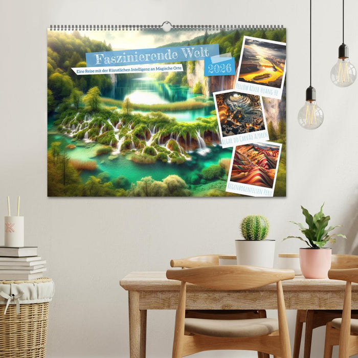 Faszinierende Welt: Eine Reise mit der Künstlichen Intelligenz an Magische Orte (CALVENDO Wandkalender 2026)