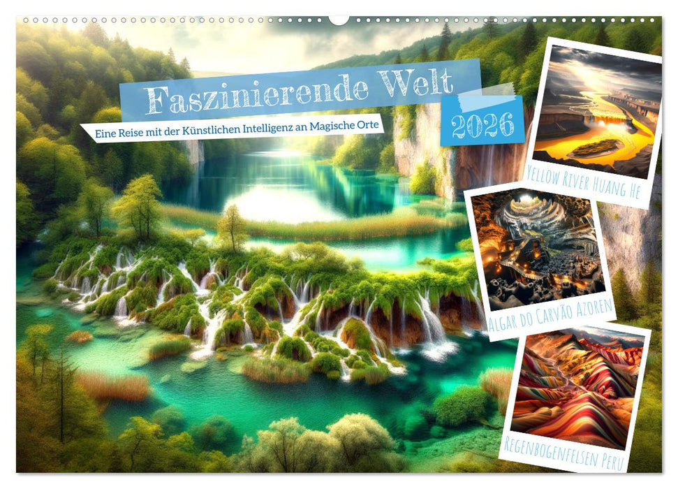 Faszinierende Welt: Eine Reise mit der Künstlichen Intelligenz an Magische Orte (CALVENDO Wandkalender 2026)