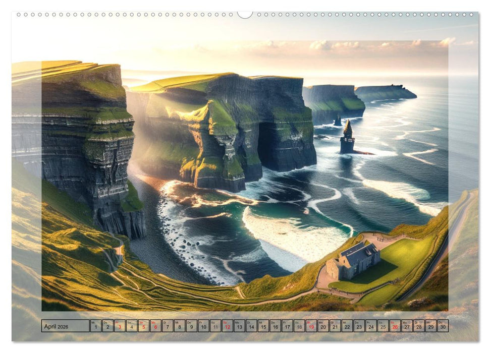 Faszinierende Welt: Eine Reise mit der Künstlichen Intelligenz an Magische Orte (CALVENDO Wandkalender 2026)