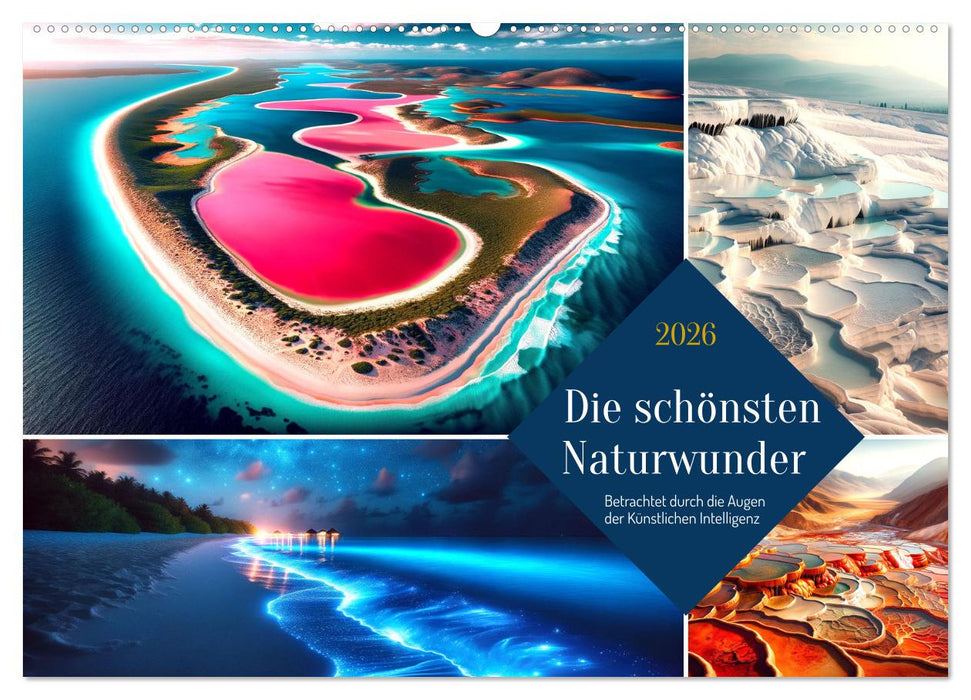Die schönsten Naturwunder - Betrachtet durch die Augen der KI (CALVENDO Wandkalender 2026)