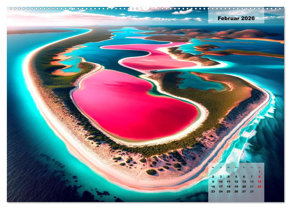 Die schönsten Naturwunder - Betrachtet durch die Augen der KI (CALVENDO Wandkalender 2026)