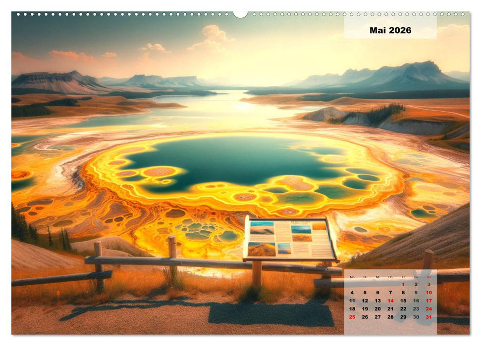 Die schönsten Naturwunder - Betrachtet durch die Augen der KI (CALVENDO Wandkalender 2026)