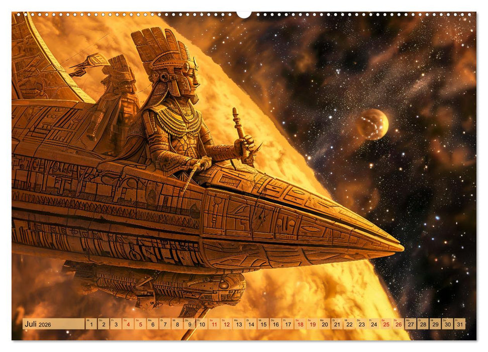 Ägyptische Prä-Astronautik - Science Fiction Götter im All (CALVENDO Premium Wandkalender 2026)
