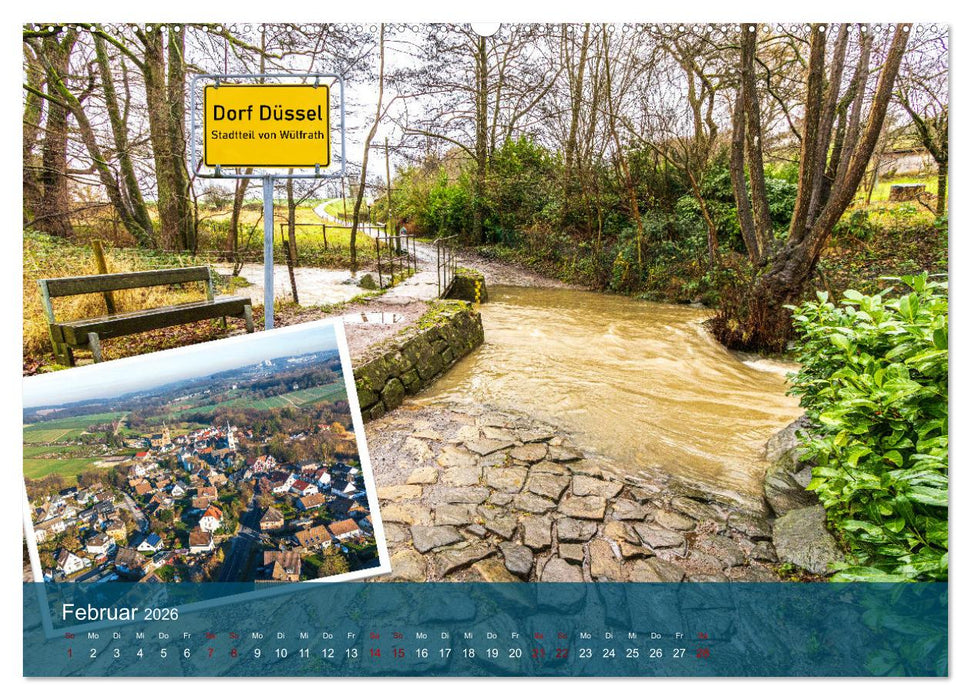 Die Düssel von den Quellen bis zu den Mündungen (CALVENDO Premium Wandkalender 2026)