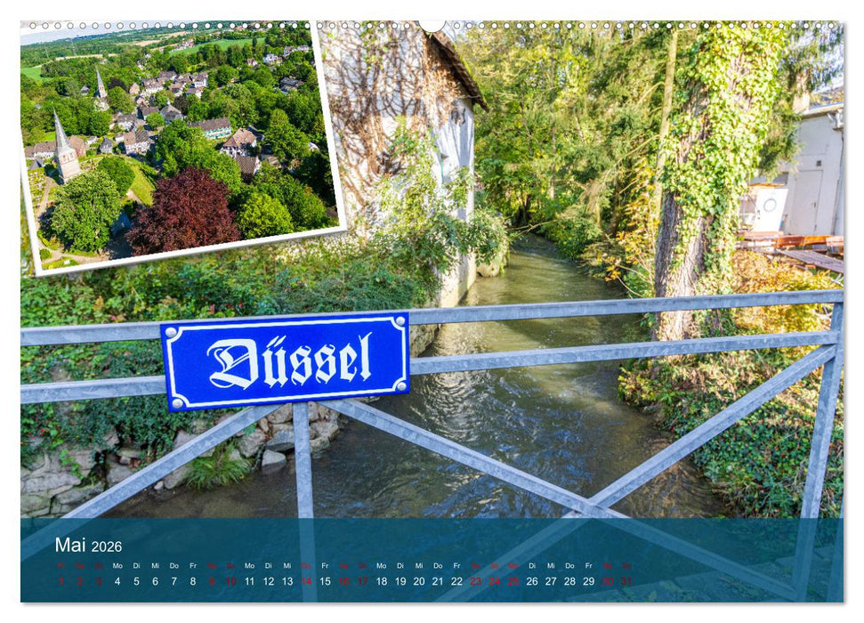 Die Düssel von den Quellen bis zu den Mündungen (CALVENDO Premium Wandkalender 2026)