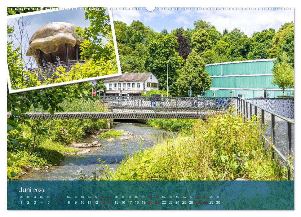 Die Düssel von den Quellen bis zu den Mündungen (CALVENDO Premium Wandkalender 2026)