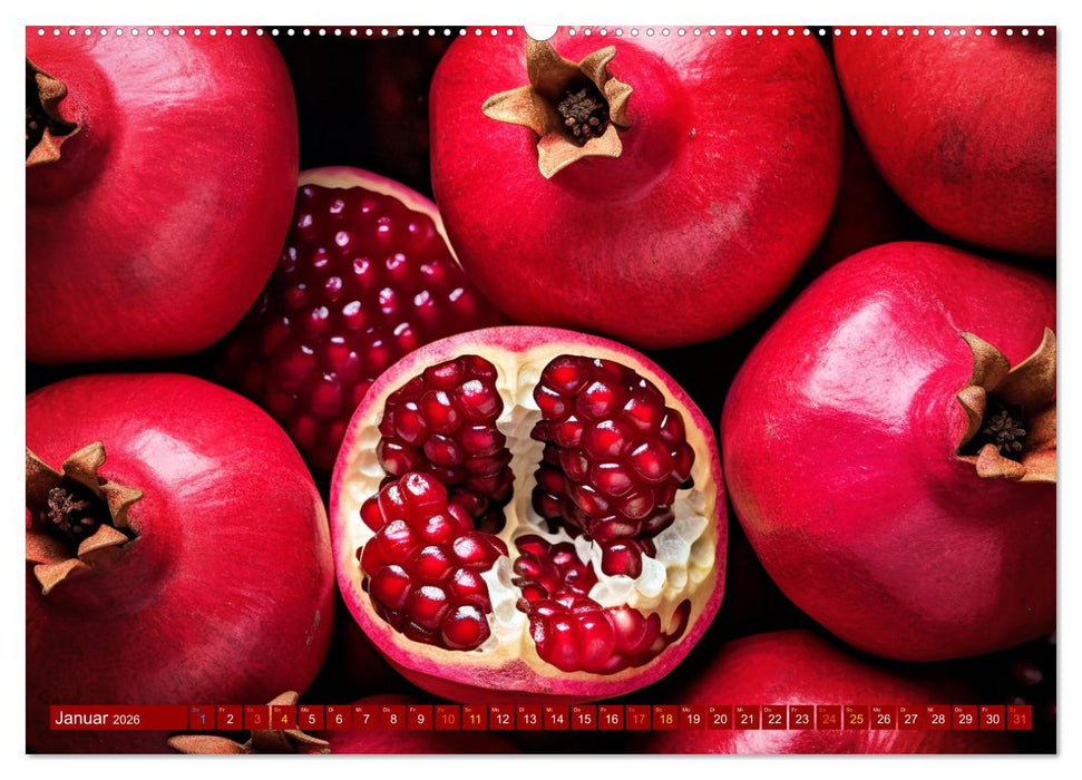 ROT - Gemüse und Obst - Voller Power (CALVENDO Wandkalender 2026)