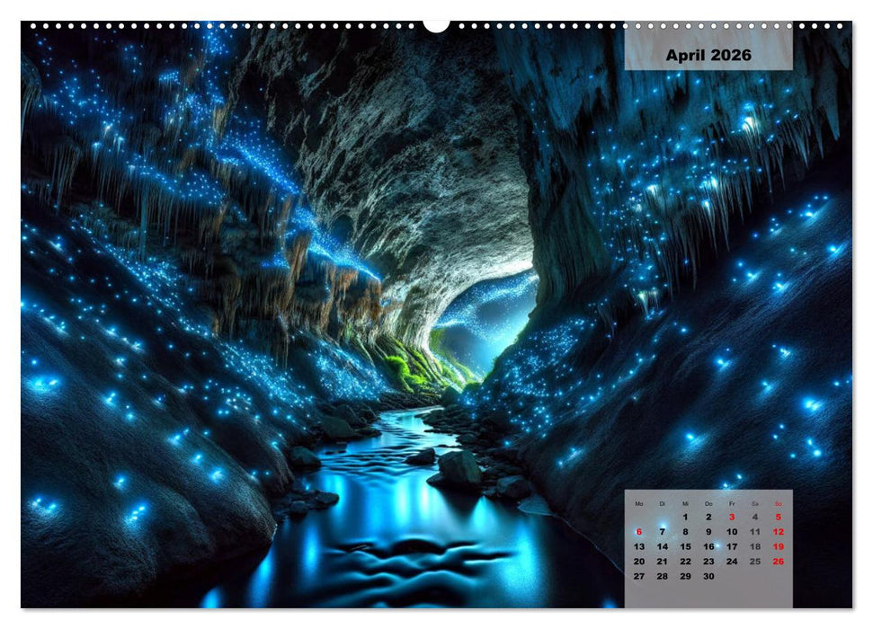 Die schönsten Naturwunder - Betrachtet durch die Augen der KI (CALVENDO Premium Wandkalender 2026)
