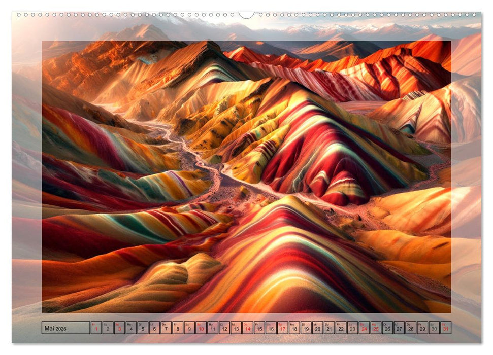 Faszinierende Welt: Eine Reise mit der Künstlichen Intelligenz an Magische Orte (CALVENDO Premium Wandkalender 2026)