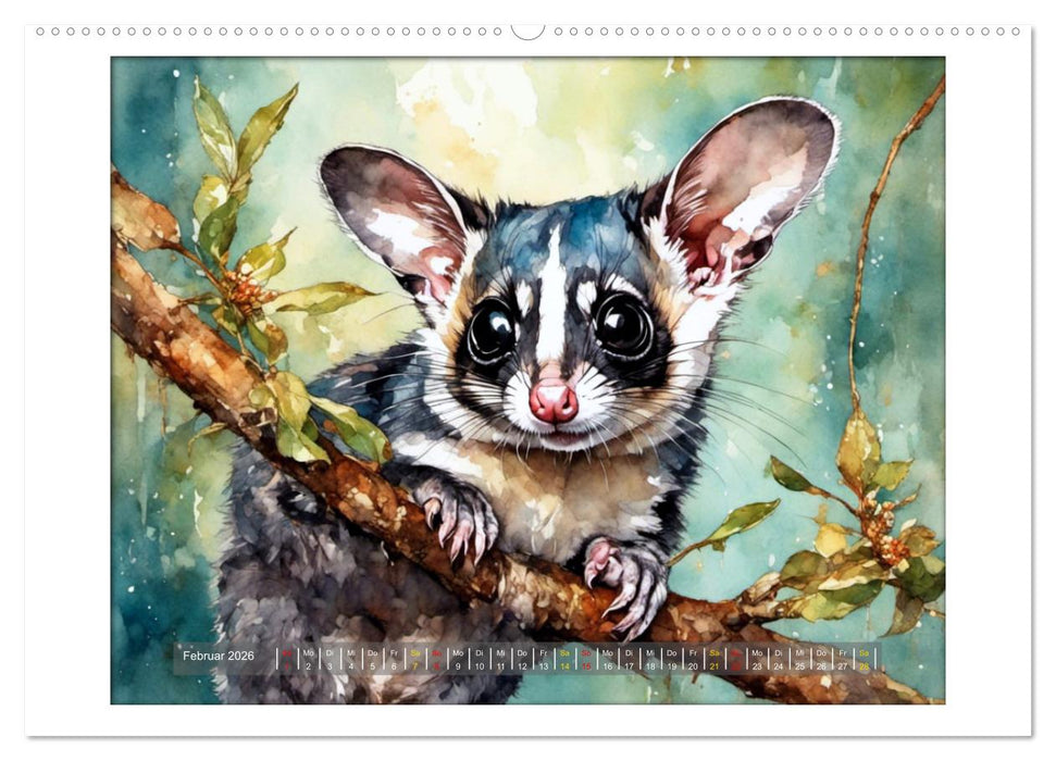 Liebenswerte Beuteltiere (CALVENDO Premium Wandkalender 2026)