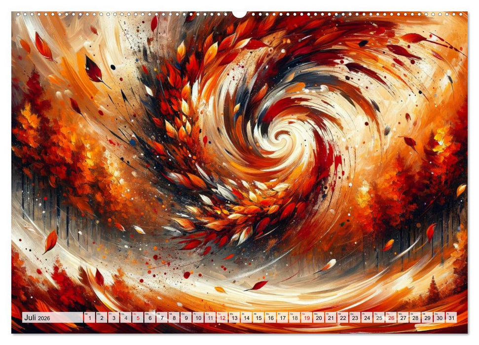 Action Painting: Die Energie der Gefühlslandschaften (CALVENDO Premium Wandkalender 2026)