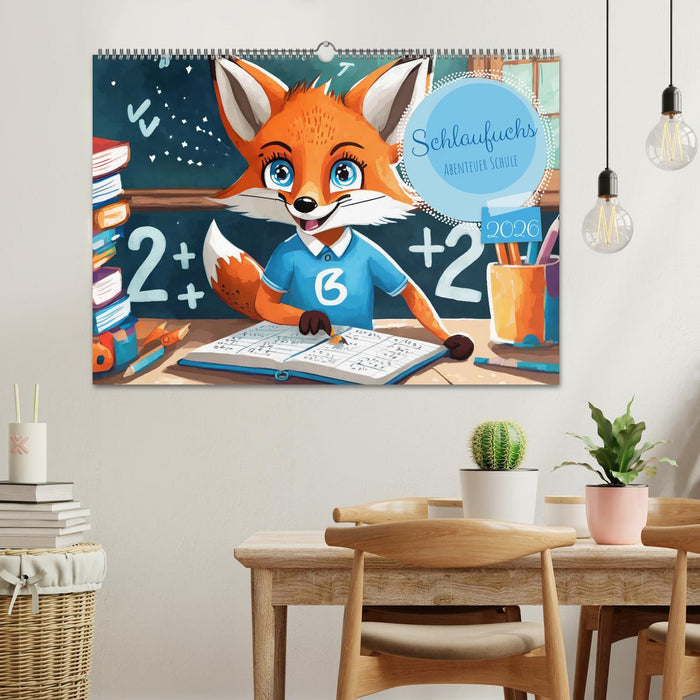 Schlaufuchs - Abenteuer Schule (CALVENDO Wandkalender 2026)