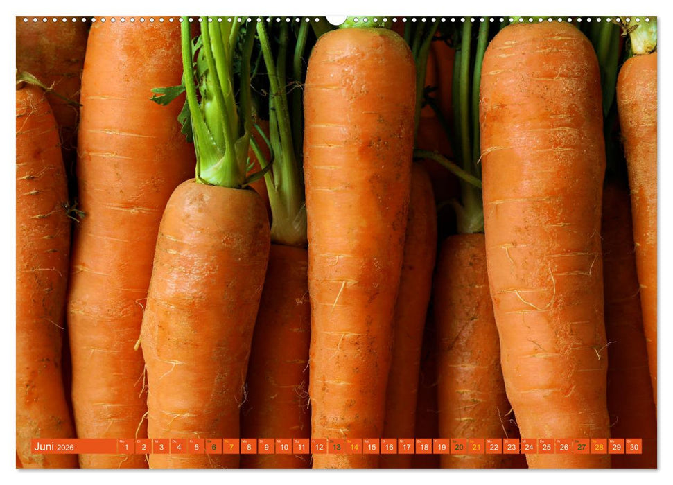 ORANGE - Gemüse und Obst -Vitaminreich (CALVENDO Premium Wandkalender 2026)