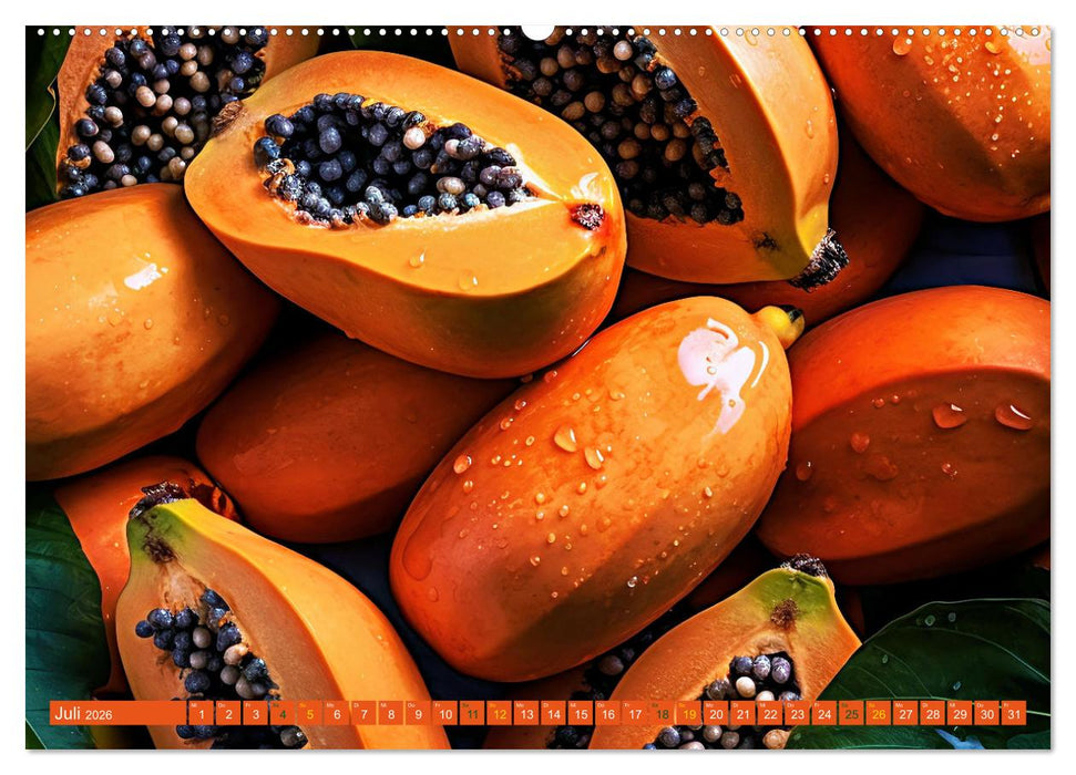 ORANGE - Gemüse und Obst -Vitaminreich (CALVENDO Premium Wandkalender 2026)