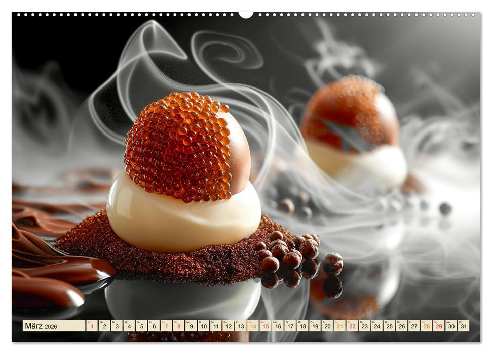 Molekulare Küche für Gourmets - Genuss erleben (CALVENDO Premium Wandkalender 2026)