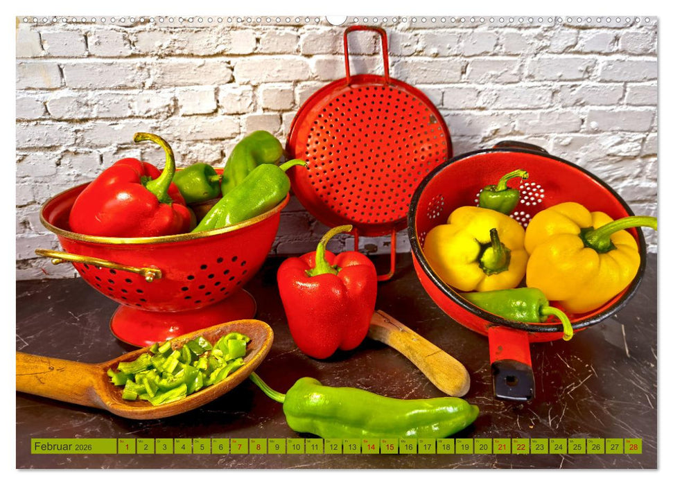Die bunte Gute Laune Küche (CALVENDO Wandkalender 2026)
