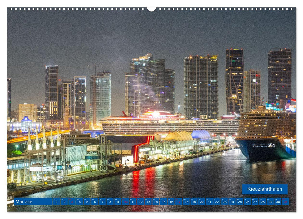 Kunterbuntes Miami (CALVENDO Premium Wandkalender 2026)