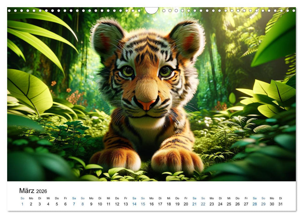 Baby-Tiere (CALVENDO Wandkalender 2026)