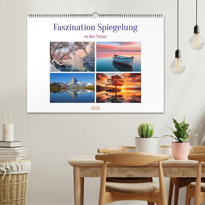 Faszination Spiegelung - in der Natur (CALVENDO Wandkalender 2026)