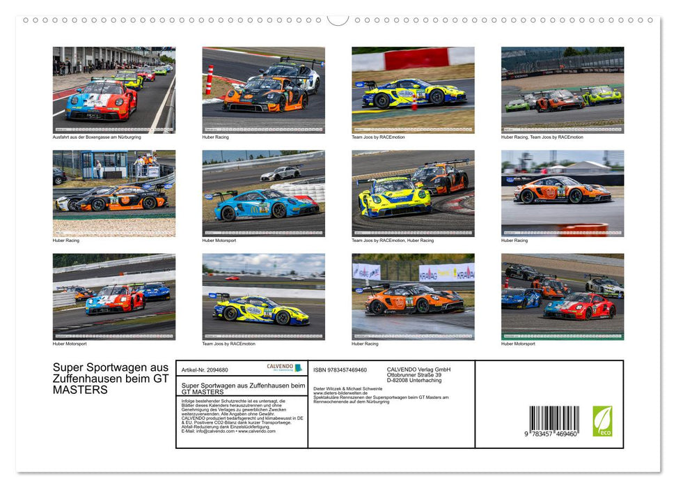 Super Sportwagen aus Zuffenhausen beim GT MASTERS (CALVENDO Premium Wandkalender 2026)