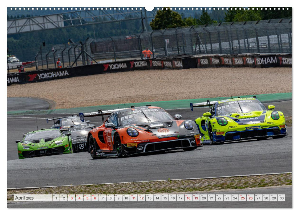 Super Sportwagen aus Zuffenhausen beim GT MASTERS (CALVENDO Premium Wandkalender 2026)