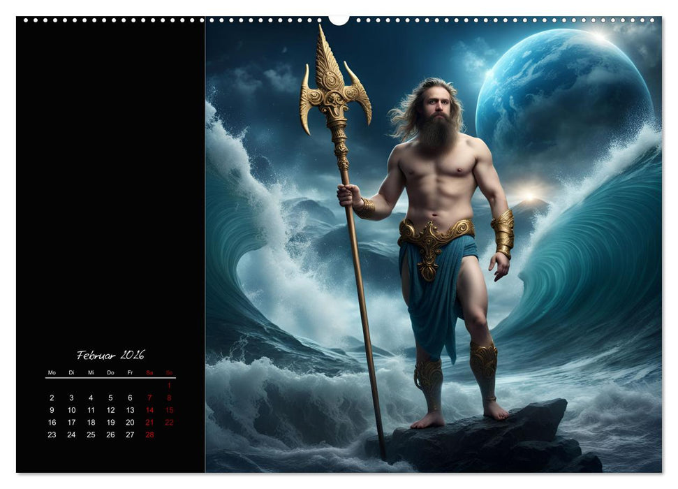 KI Tierkreiszeichen (CALVENDO Wandkalender 2026)