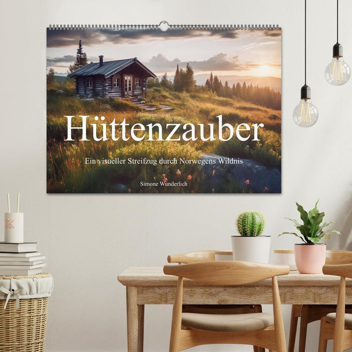 Hüttenzauber - Ein visueller Streifzug durch Norwegens Wildnis (CALVENDO Wandkalender 2026)