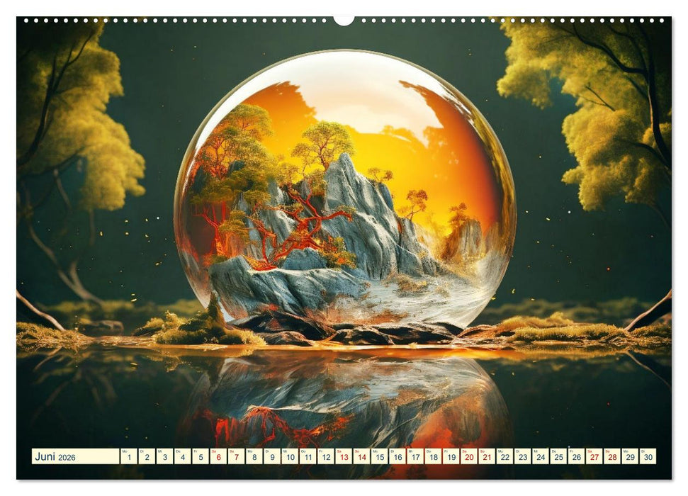 Sphärenwelten (CALVENDO Premium Wandkalender 2026)