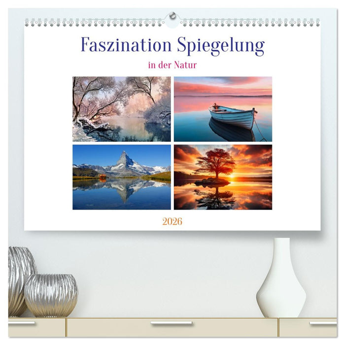 Faszination Spiegelung - in der Natur (CALVENDO Premium Wandkalender 2026)