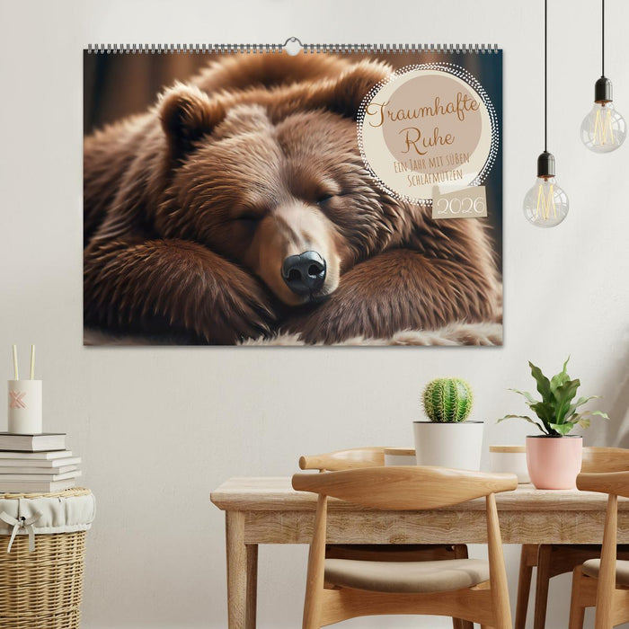 Traumhafte Ruhe - Ein Jahr mit süßen Schlafmützen (CALVENDO Wandkalender 2026)