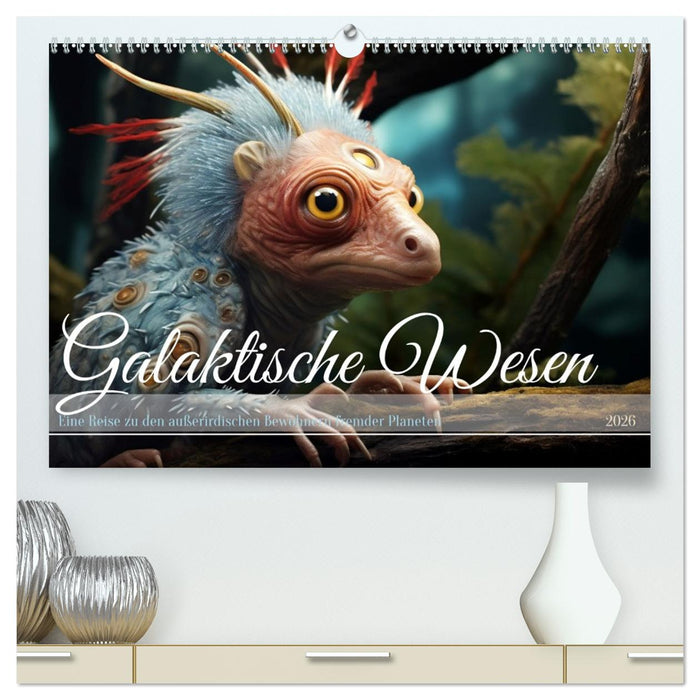 Galaktische Wesen (CALVENDO Premium Wandkalender 2026)