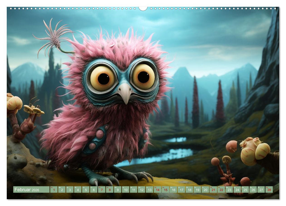 Galaktische Wesen (CALVENDO Premium Wandkalender 2026)