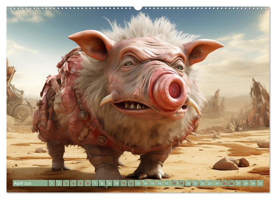 Galaktische Wesen (CALVENDO Premium Wandkalender 2026)