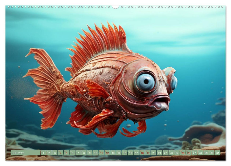 Galaktische Wesen (CALVENDO Premium Wandkalender 2026)