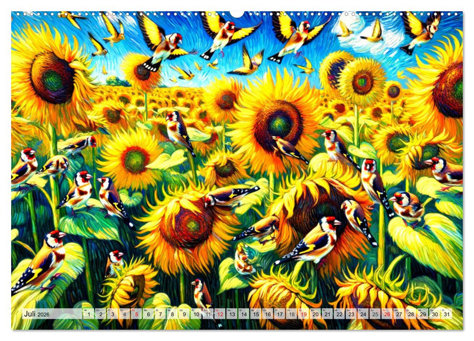 Eine Hommage an van Gogh (CALVENDO Premium Wandkalender 2026)