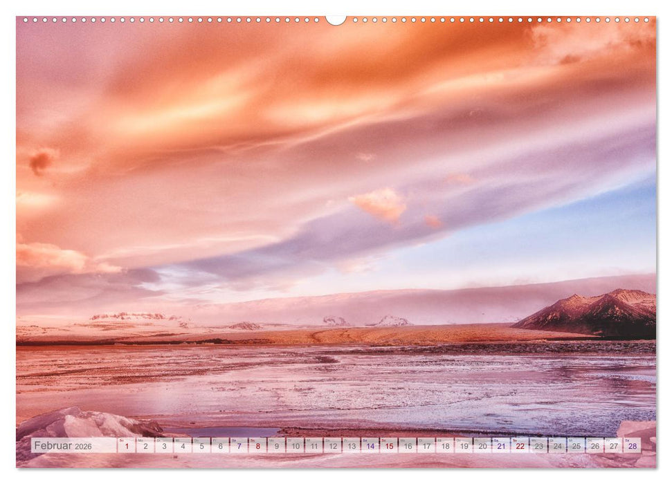 Surreale Landschaften Islands (CALVENDO Premium Wandkalender 2026)