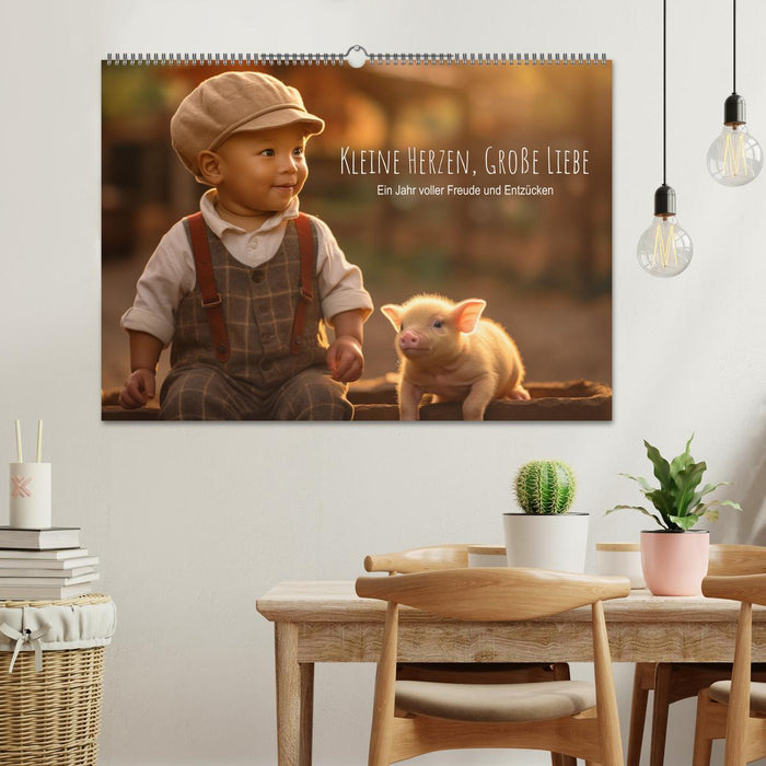 Kleine Herzen, Große Liebe: Ein Jahr voller Freude und Entzücken (CALVENDO Wandkalender 2026)
