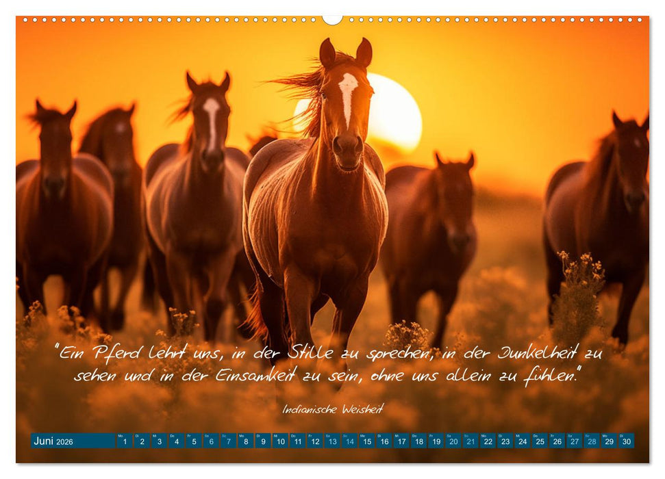 Die Stimme des Windes: Indianische Weisheiten im Jahresverlauf (CALVENDO Wandkalender 2026)