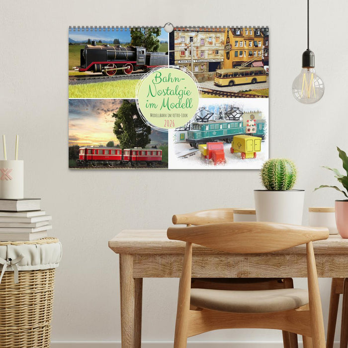 Bahn-Nostalgie im Modell (CALVENDO Wandkalender 2026)