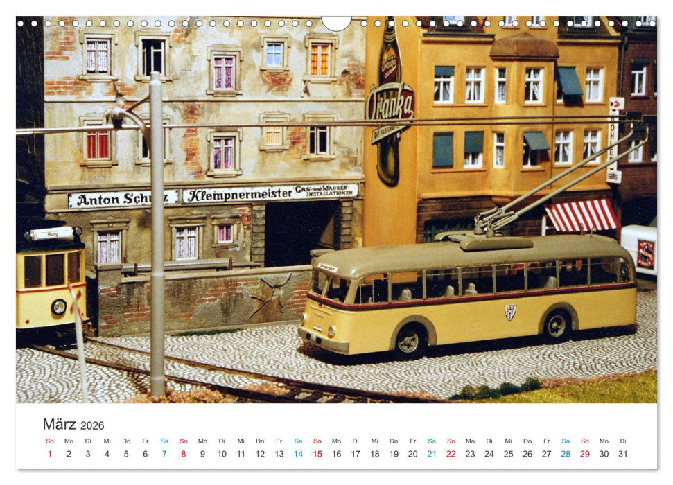 Bahn-Nostalgie im Modell (CALVENDO Wandkalender 2026)