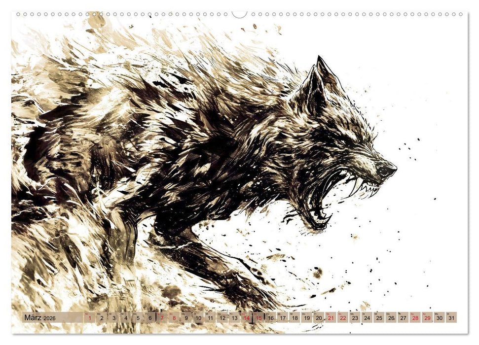 Götter der Wikinger - Skizzen zur Welt der Nordischen Mythologie (CALVENDO Premium Wandkalender 2026)