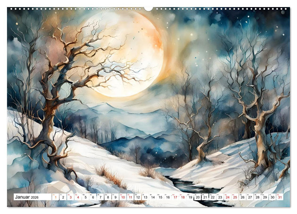 Landschaften Von Frühling bis Winter (CALVENDO Wandkalender 2026)