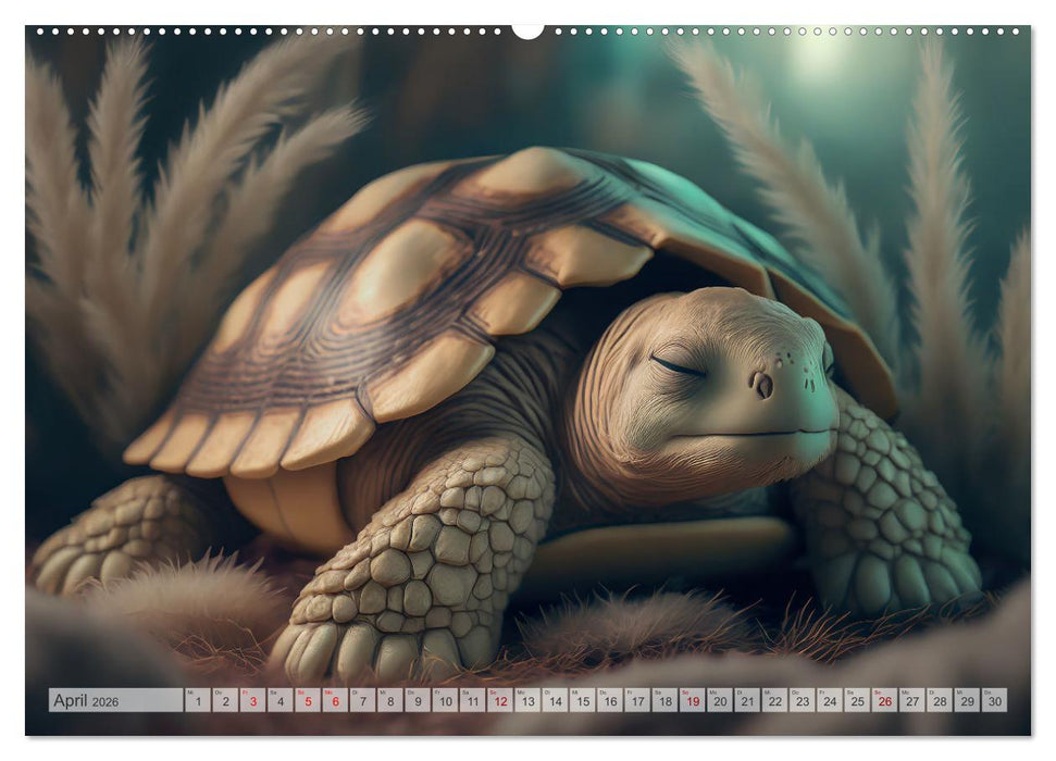 Traumhafte Ruhe - Ein Jahr mit süßen Schlafmützen (CALVENDO Premium Wandkalender 2026)