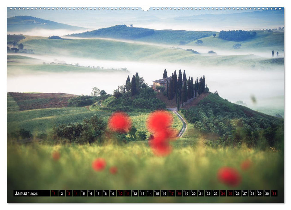 DIE TOSKANA IM FRÜHLING (CALVENDO Wandkalender 2026)
